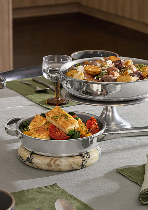 titanium mini always pan and always pan pro set on table