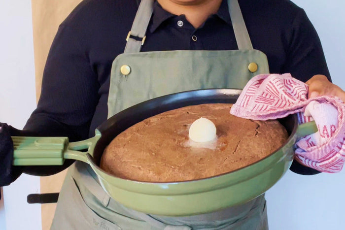 Nia's Blue Cornbread