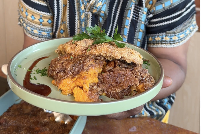 Sweet Potato Crumble with Coconut-Pecan Topping