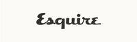 The image displays the word Esquire in a bold, stylized cursive font, centered on a plain white background.